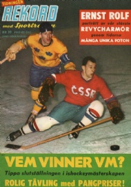 Sportboken - Rekordmagasinet 1963 Nummer 10 Tidningen Rekord med Sportrevyn